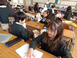 始業式後の三樹っ子たち