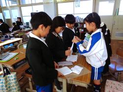 始業式後の三樹っ子たち