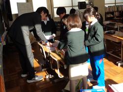 始業式後の三樹っ子たち