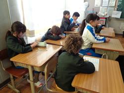 始業式後の三樹っ子たち