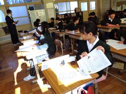 始業式後の三樹っ子たち