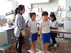 2年生発育測定