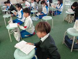 3年生音楽の授業