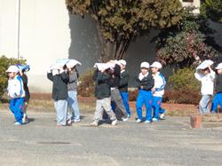 避難訓練の様子