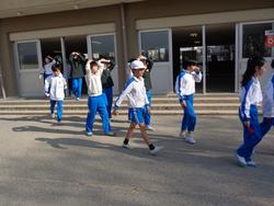 避難訓練の様子