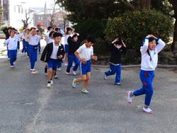 避難訓練の様子