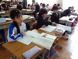 2年生国語の授業