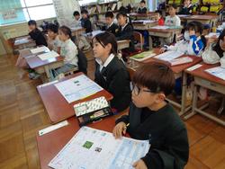 1年生国語の授業