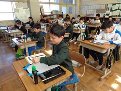 3年生書写の授業