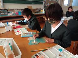 5年生図工の授業