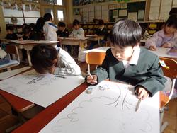 1年生図工の授業