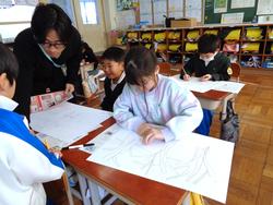 1年生図工の授業