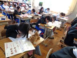 2年生書写の授業