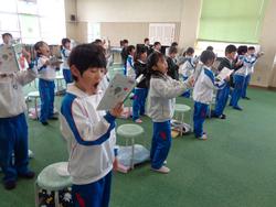 1年生音楽の授業