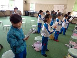 1年生音楽の授業