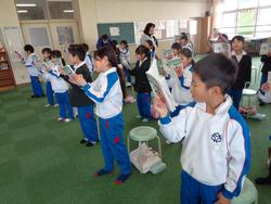 1年生音楽の授業