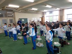 1年生音楽の授業