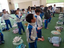 1年生音楽の授業