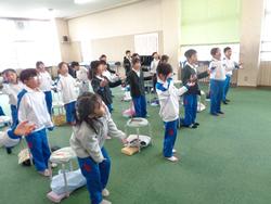 1年生音楽の授業