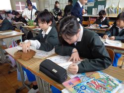 6年生外国語の授業（研究授業）