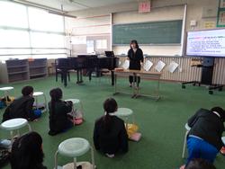 2年生音楽の授業（研究授業）