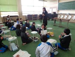 2年生音楽の授業（研究授業）