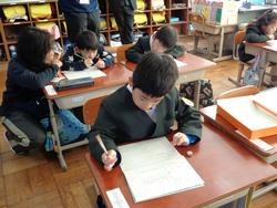 1年生生活科の授業（研究授業）