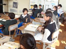 2年生国語の授業