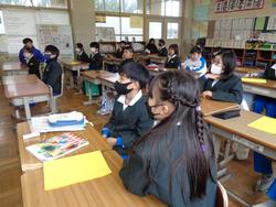 児童会役員選挙の様子