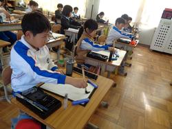 3年生書写の授業