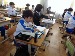 3年生書写の授業