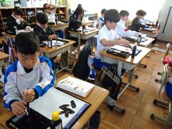 3年生書写の授業