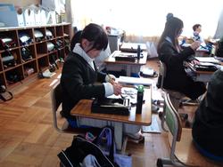 3年生書写の授業