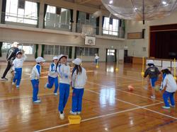 2年生体育の授業