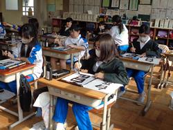 4年生書写の授業