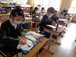 4年生書写の授業