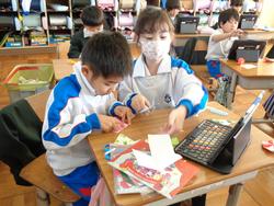 2年生6年生への贈り物＆掲示板作り