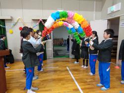 6年生を送る会の様子