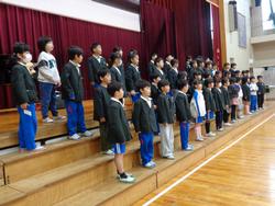 6年生を送る会の様子