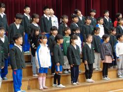 6年生を送る会の様子