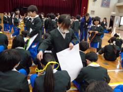 6年生を送る会の様子