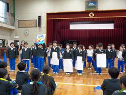 6年生を送る会の様子