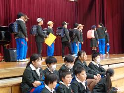 6年生を送る会の様子