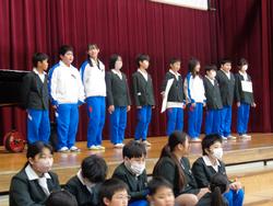 6年生を送る会の様子