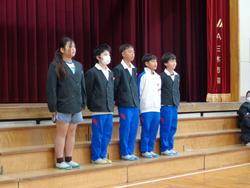 6年生を送る会の様子