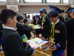 6年生を送る会の様子