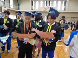 6年生を送る会の様子