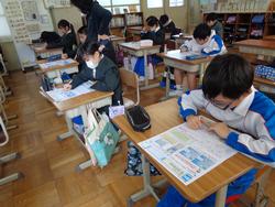 4年生理科の授業（テスト）