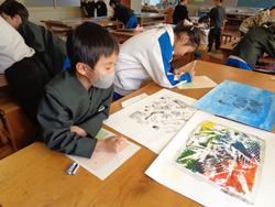 3年生図工の授業