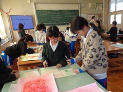 3年生図工の授業